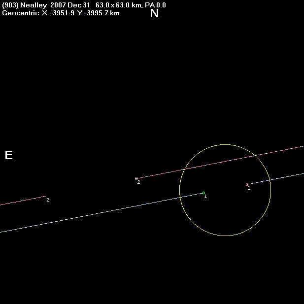 Nealley occultation - 2007 December 31